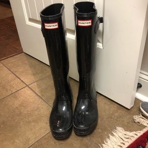 Hunter Tall Rain Boots Size 9